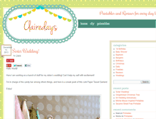 Tablet Screenshot of clairedays.com